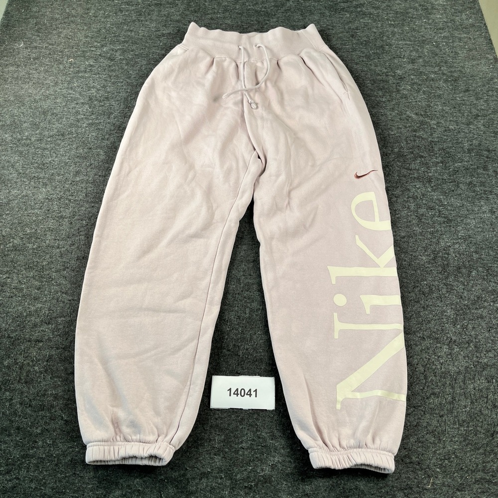 Nike Spellout Joggers Sweatpants Womens Small Pink Cotton